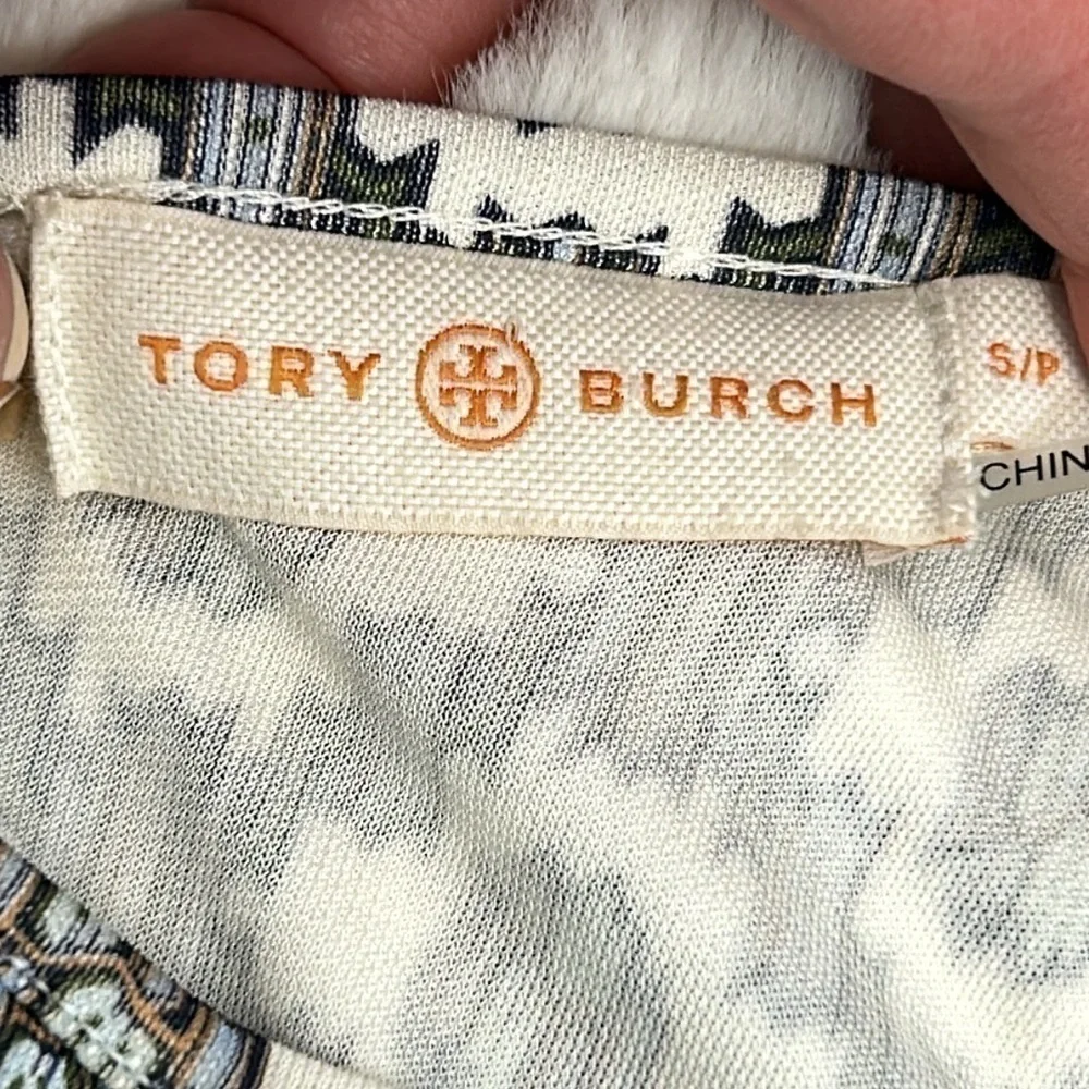 Tory Burch Erin Sleeveless Ballet Blue Crystals Dress